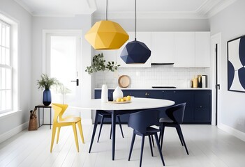 Photo modern style conceptual interior room 3d illustration