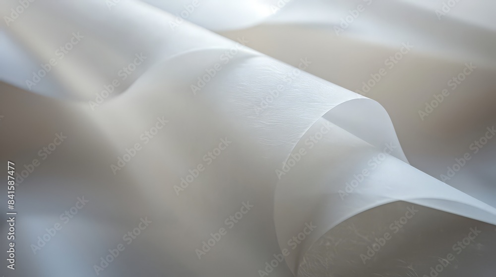 Poster design a transparent vellum paper texture with a smooth, frosted appearance, perfect for overlays an