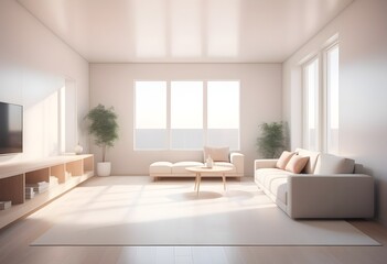 Photo modern style conceptual interior room 3d illustration