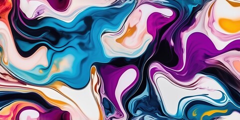 Obraz premium Colorful liquid paint ink background