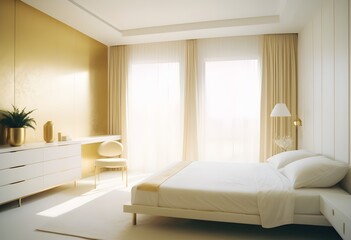 Fototapeta premium Photo modern style conceptual interior room 3d illustration