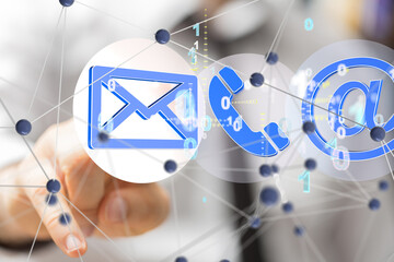 mail communication support contact concept service