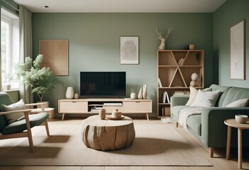 Photo modern style conceptual interior room 3d illustration
