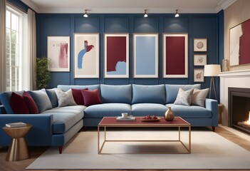Photo modern style conceptual interior room 3d illustration
