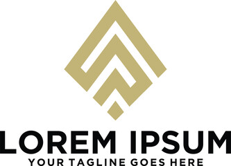 Obraz premium Luxury letter S logo idea
