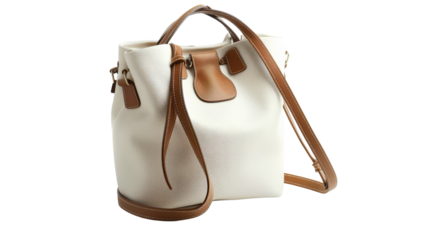 A woman bag isolated on white transparent background, PNG File. Perfect for clipart