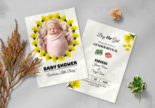 Baby Shower Invitations Template
