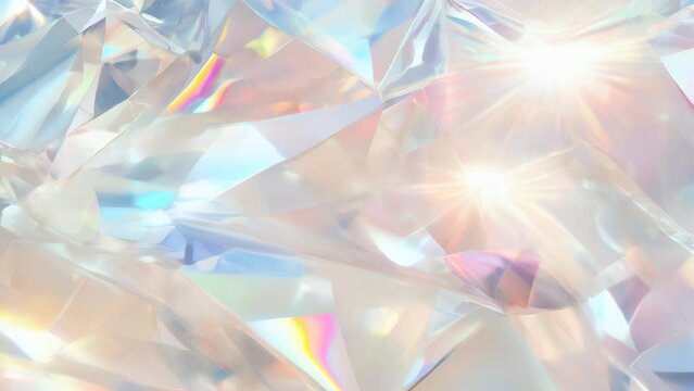 abstract prism light rainbow reflection background with vibrant holographic pastel colors, creating stunning and dreamy visual effect, digital art, fashion design, shiny flare glossy texture