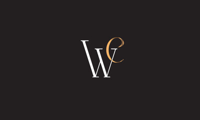 WC, CW, W, C Abstract Letters Logo Monogram
