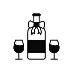 Wine vector icon