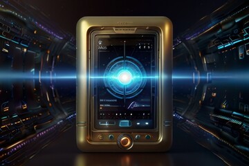 Fototapeta premium quantum communication device