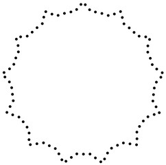 Star shape dots. Geometric element