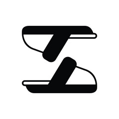 Slipper vector icon