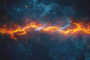 Electric Sparks Ignite Fiery Energy.