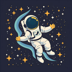 Retro astronaut