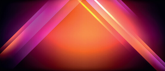 Neon glowing circle rays, light round lines in the dark, planet style neon wave lines. Energetic electric concept design for wallpaper, banner, background