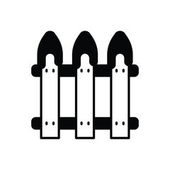 Fence vector icon