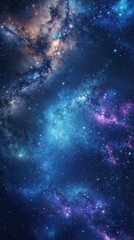 Space with nebula and stars milkyway