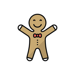 Gingerbread Man vector icon