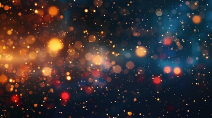 Obraz premium Elegant abstract background with blurred lights and stars for Christmas celebration