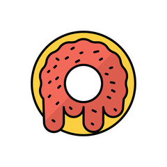 Doughnut vector icon