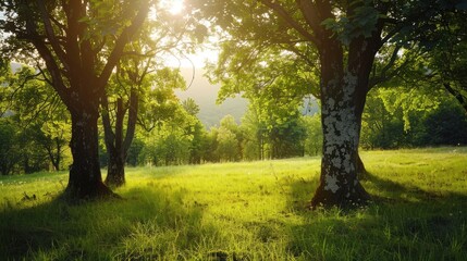 morning in the forest