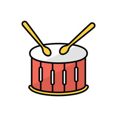 Drum vector icon