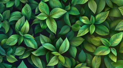 Obraz premium Background of green leaves