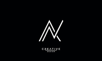 AN, NA, A, N, Abstract Letters Logo Monogram