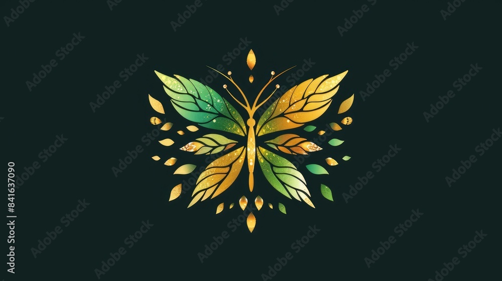 Wall mural leaf vector illustration