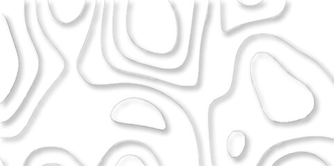 modern papercut background with curved patterns of geometric shapes, Topographic map of geology and contour map geometric lines, Topographic canyon geometric map relief texture with curved layers.