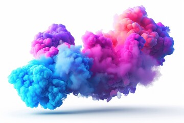 Cloud of purple and blue hues