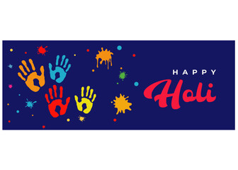 vector illustration of Colorful Happy Hoil background for festival of colors in India, Indian festival of happy holi colorful, Happy Holi Vector Illustration