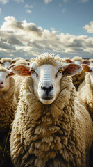 Fototapeta premium sheep on a farm