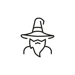 Fototapeta premium Wizard icon. Simple wizard icon for social media, app, and web design. Vector illustration.