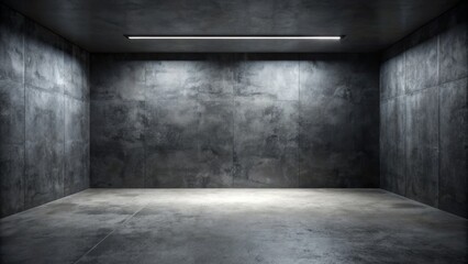 Minimalist Dark Concrete Showroom Background