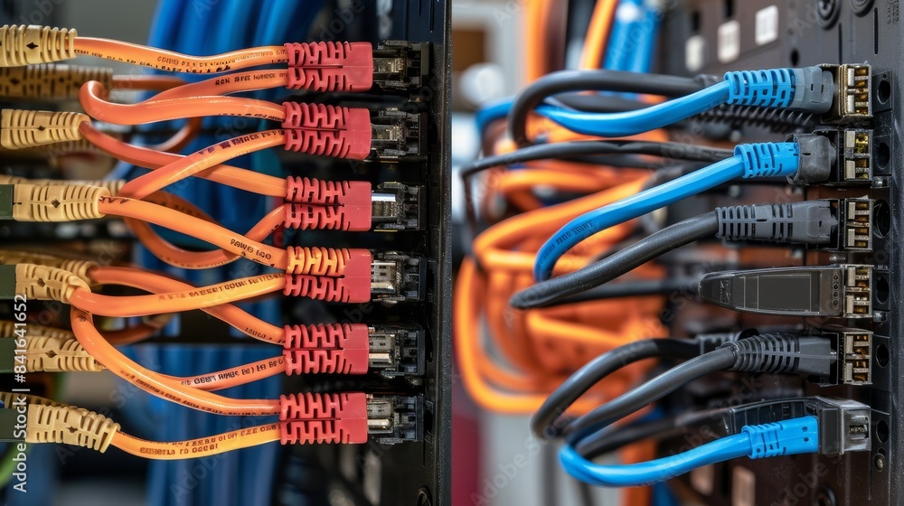 Poster side-by-side comparison of different types of connection cables, functions, and uses explained