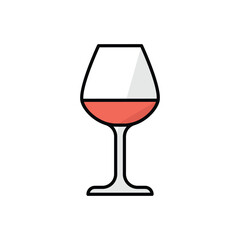 Wine Glass vector icon