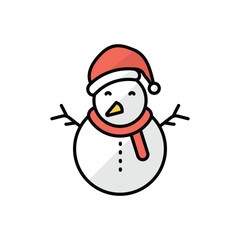 Snowman vector icon
