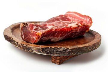 Cured Meat on Wooden Platter