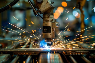 Industrial Welding Machine in Action