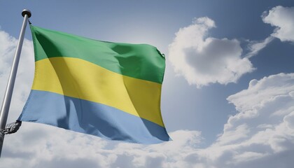 The Flag Of Gabon