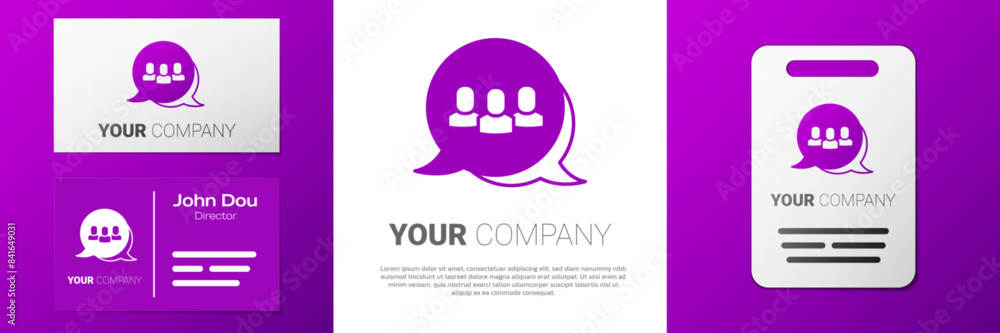 Aufkleber logotype project team base icon isolated on white background. business analysis and planning, consul