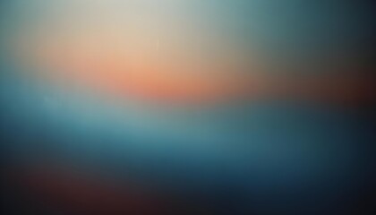 Fototapeta premium Grainy gradient background blue and orange color abstract wave backdrop, noise, texture effect, banner poster header design