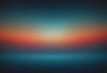 Obraz premium Grainy gradient background blue and orange color abstract wave backdrop, noise, texture effect, banner poster header design