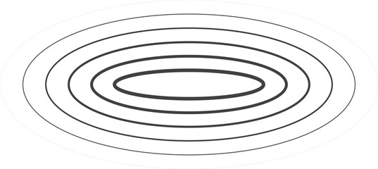 Oval halftone line with blending. Technology design element