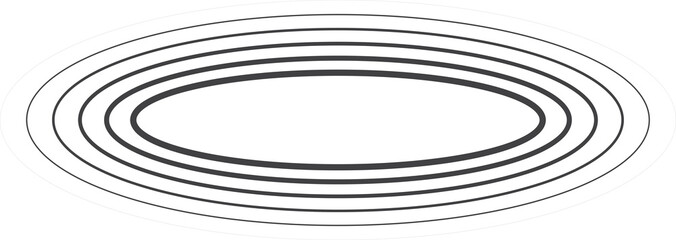 Oval halftone line with blending. Technology design element