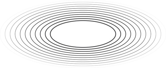 Oval halftone line with blending. Technology design element