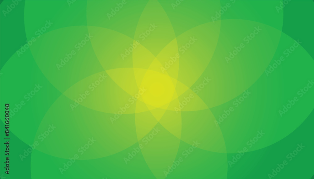 Poster abstract green geometric background. circle effect, abstract illustration. dynamic shapes compositio