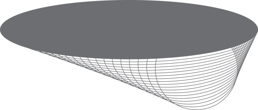 Oval frame with geometric circle blending shape for tag, logo, label, banner